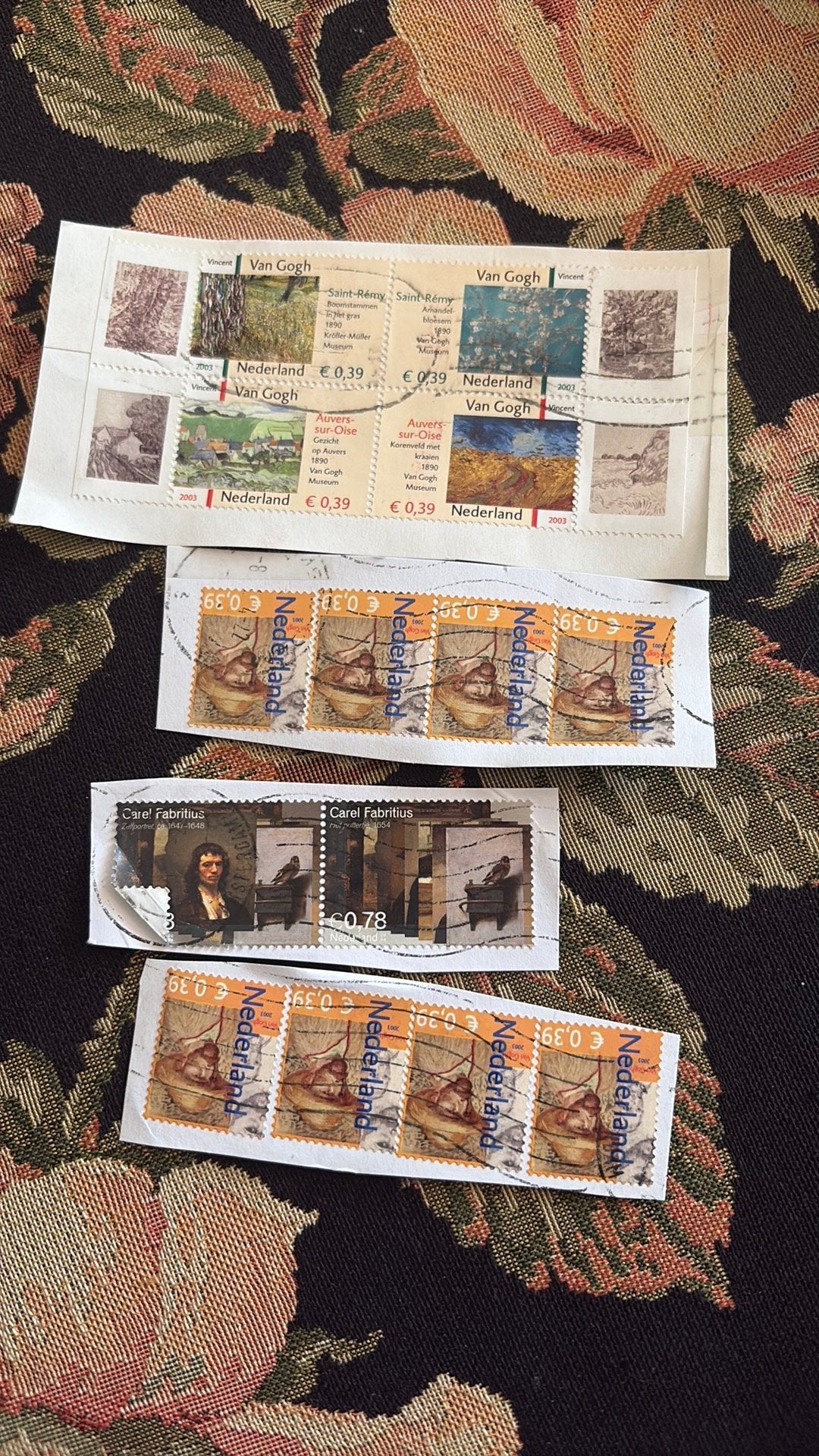 Nederlandse postzegels: Van Gogh, Carel Fabritius, Ophalen, Na 1940, Postfris