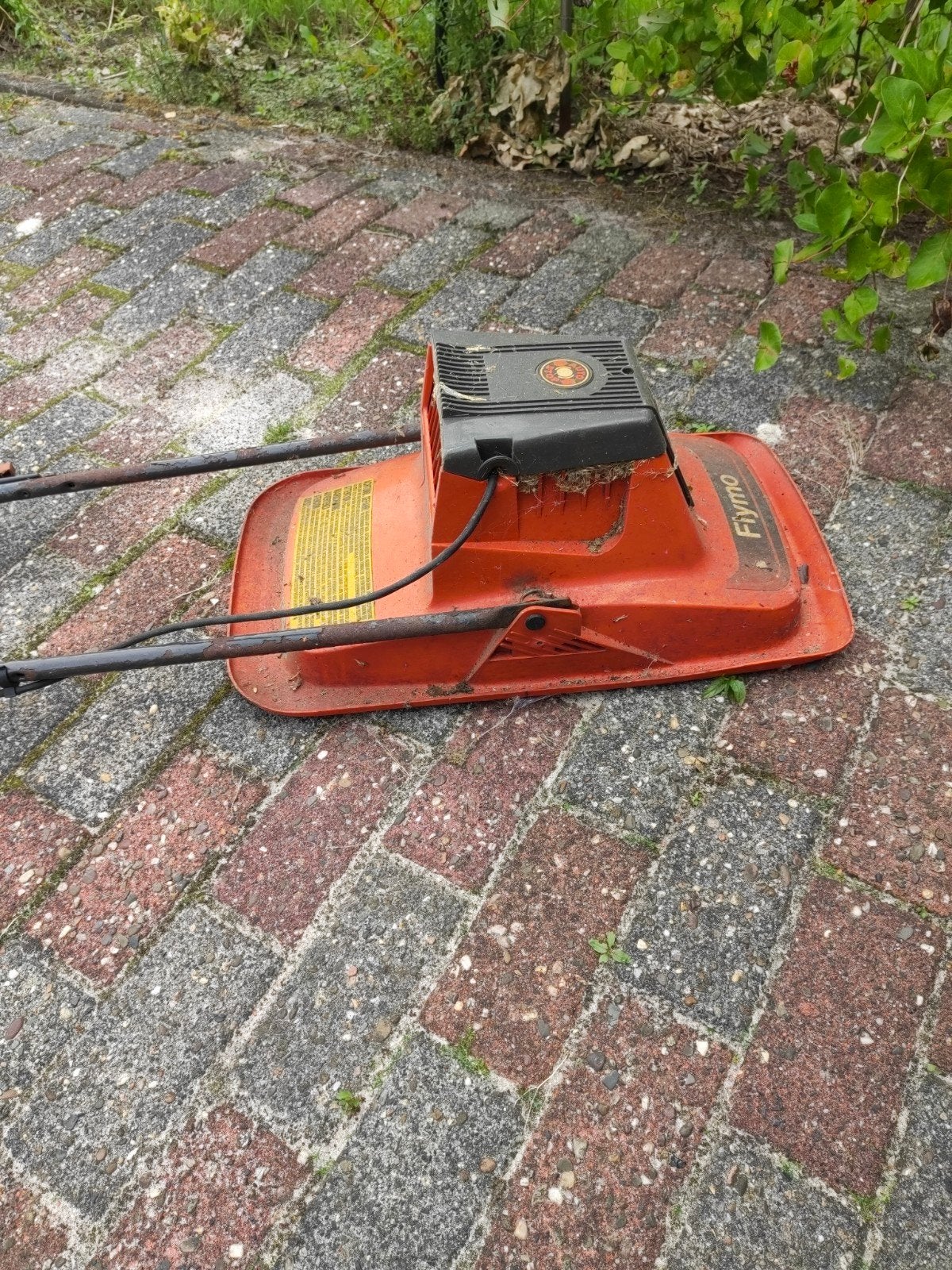 Fymo Zweefmaaier - Elektrisch - Gebruikt, Tuin en Terras, Grasmaaiers, Ophalen, Gebruikt, Elektrische grasmaaier, Fymo