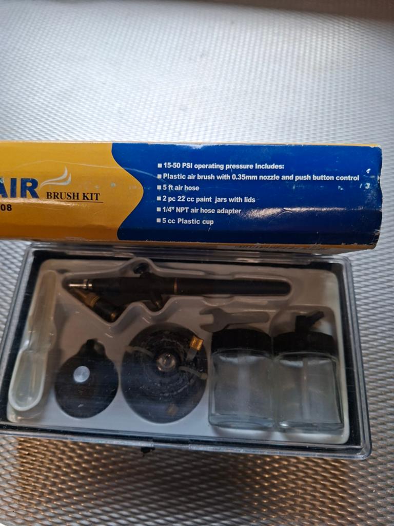 Airbrush Kit 8808 - Compleet voor hobby en fijn schilderwerk, Hobby en Vrije tijd, Schilderen, Ophalen of Verzenden, Nieuw, Airbrush en Toebehoren