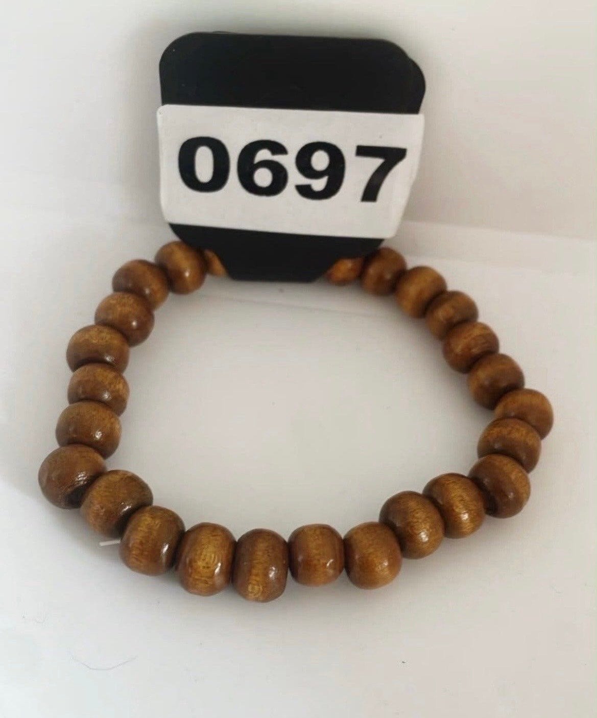 Nieuwe houten kralen armband, Verzenden, Nieuw, Bruin, Hout