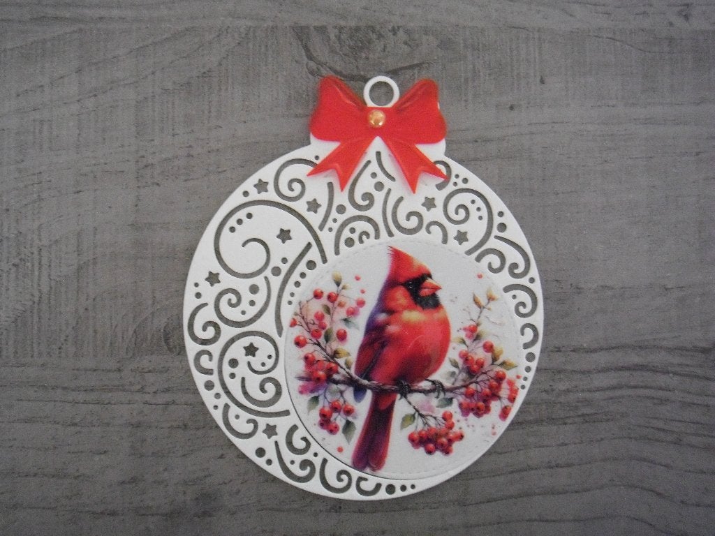 stans kerstbal met plaatje   NR;35, Verzenden, Nieuw, Kerst, Pons of Mal