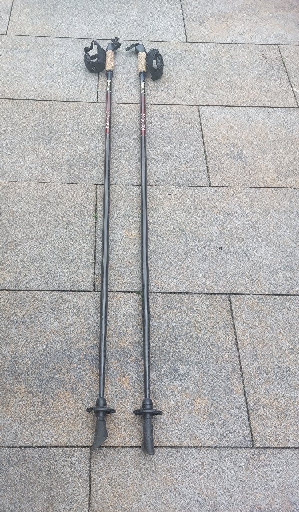 stel Human Nordic Walking Poles/Stokken, Sport en Fitness, Bergsport en Wandelen, Ophalen of Verzenden, Gebruikt, Wandelstok