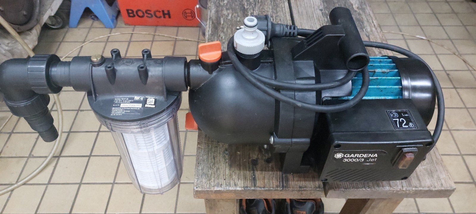 Gardena Beregeningspomp 3000/3 Jet (nieuwe lagers) met voorz, Ophalen of Verzenden, Gebruikt, Elektrisch, Beregeningspomp