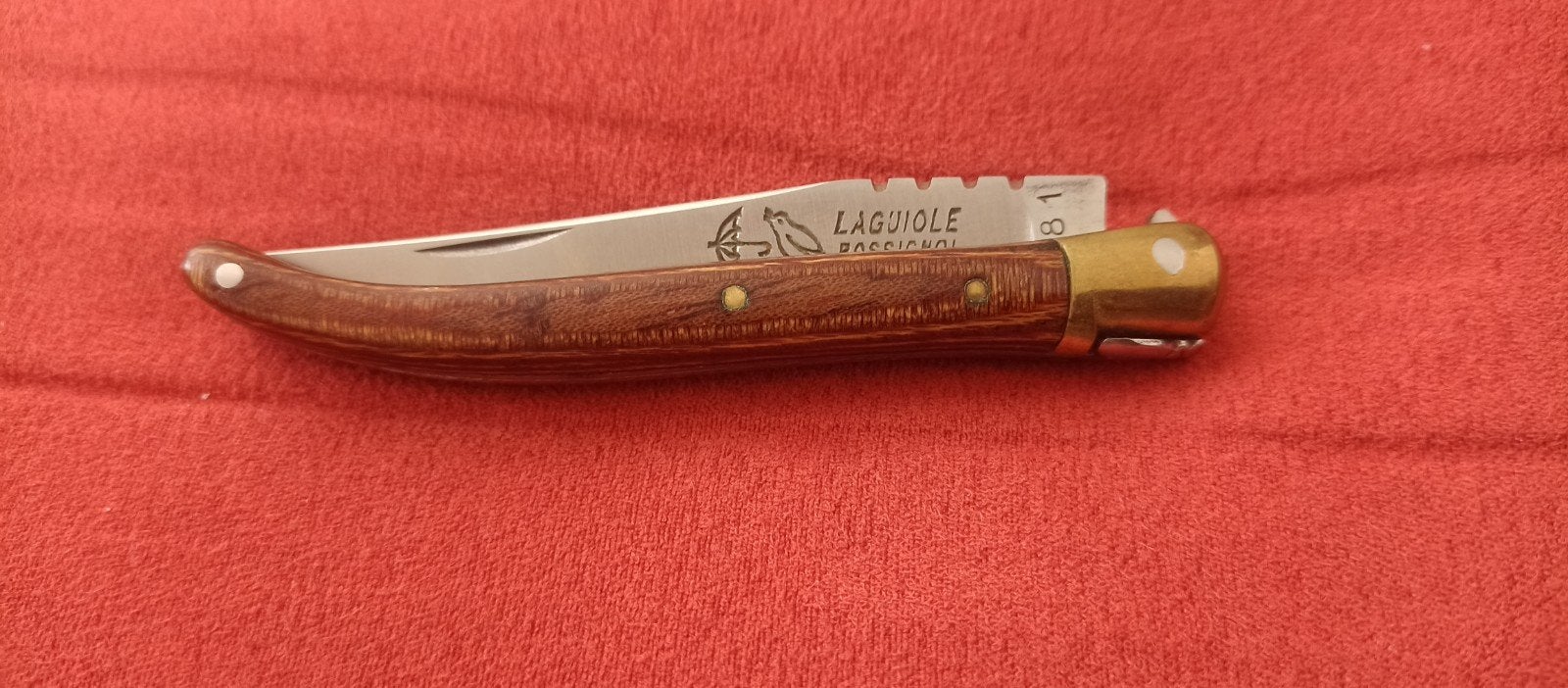 Laguiole Rossignol Zakmes - Houten Handvat, Antiek en Kunst, Ophalen of Verzenden