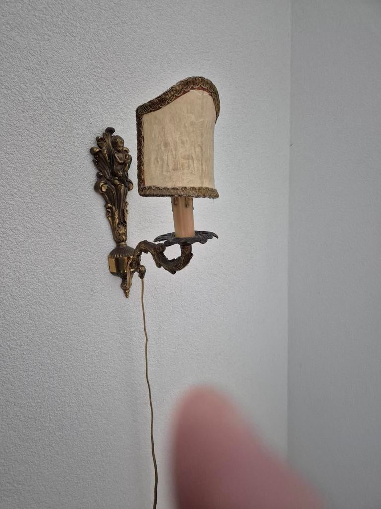 Mooie oude schemerlamp met mooie details, Ophalen
