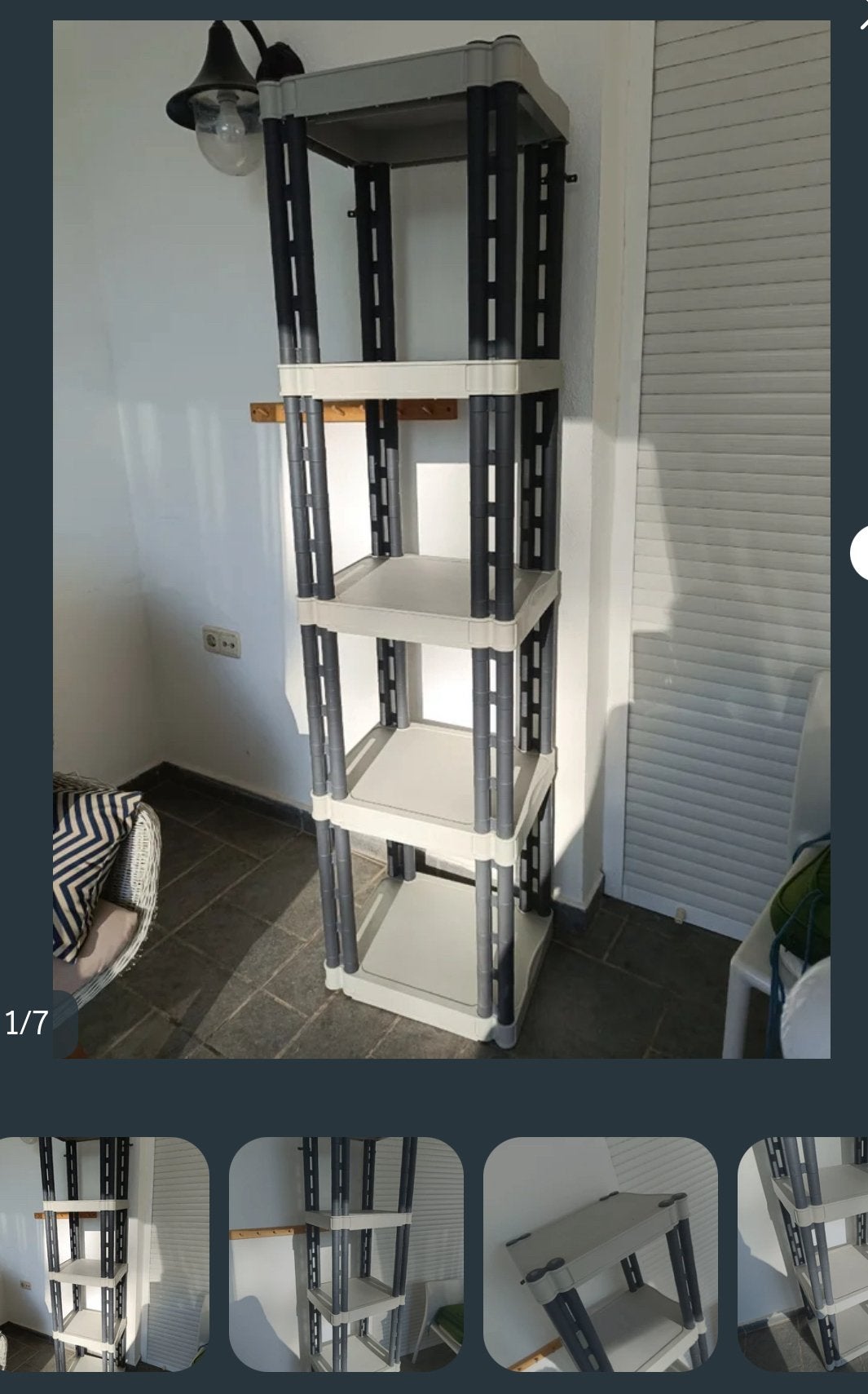 Plastic rak, Ophalen of Verzenden, Zo goed als nieuw