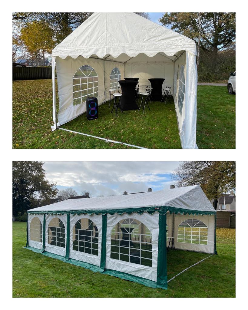 Partytenten verhuur - Alles voor een geslaagd feest! 🏕️🎉, Tuin en Terras, Partytenten, Zo goed als nieuw, Partytent, 2 meter of meer