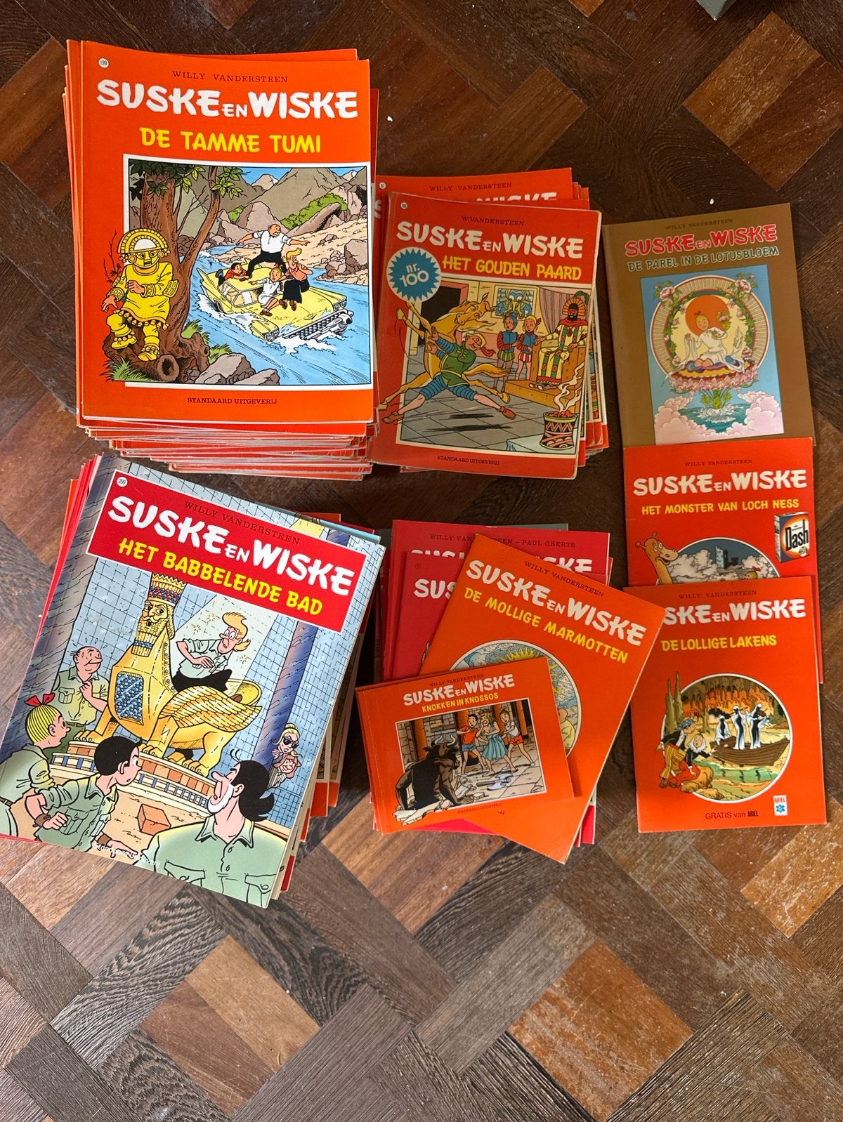 Grote collectie Suske en Wiske stripboeken, Meerdere stripboeken, Ophalen, Gelezen