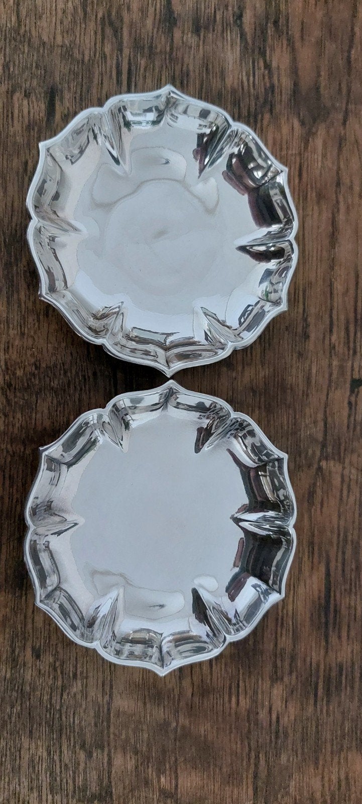 2 verzilverde schaaltjes Gero, Ophalen