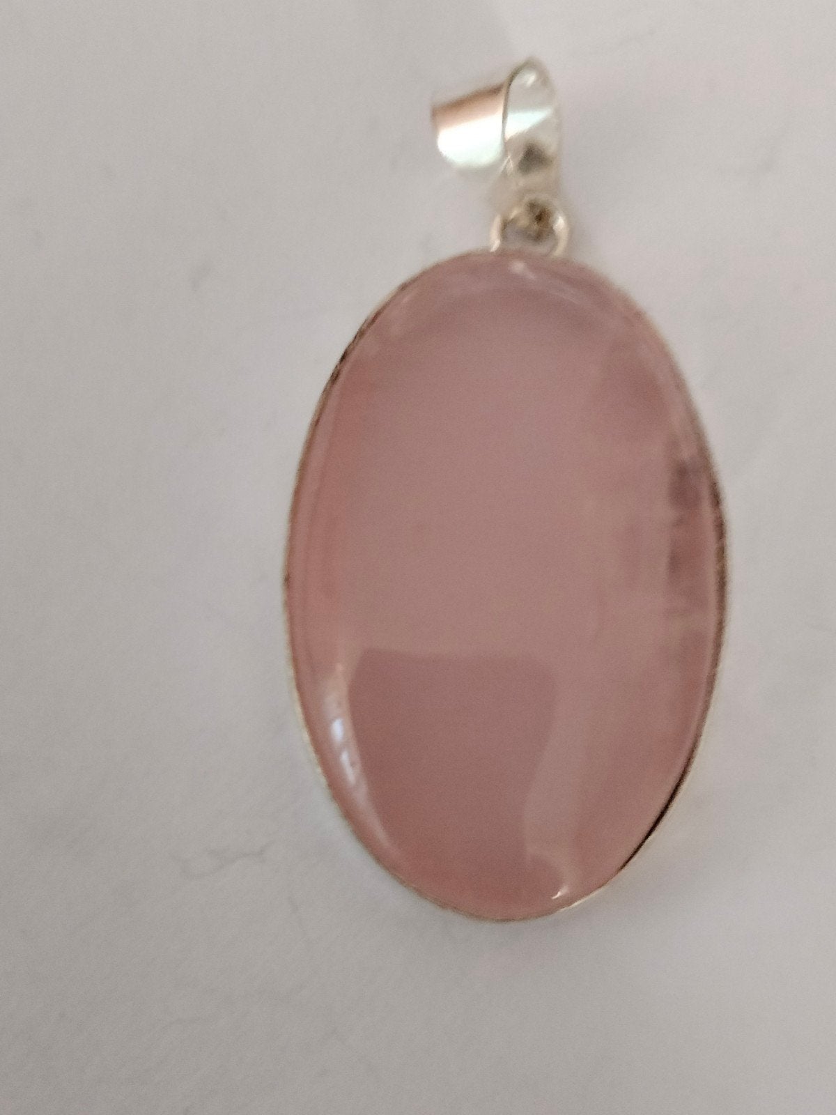 Zilveren hanger met roze quartz, Overige voorstellingen, Verzenden, Nieuw, Roze