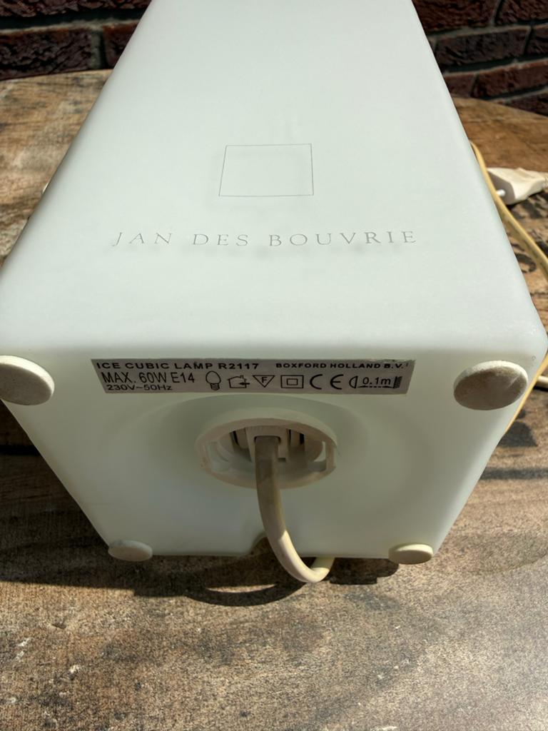 Jan des Bouvrie Ice Cubic Lamp R2117, Ophalen of Verzenden, Gebruikt, Kunststof, 50 tot 75 cm