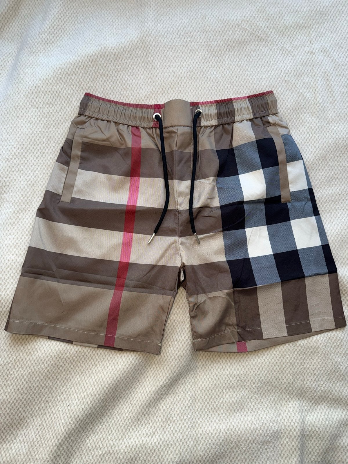 Burberry Zwemshort Maat L (valt als M), Ophalen of Verzenden, Maat 48/50 (M), Beige, Zwemshort