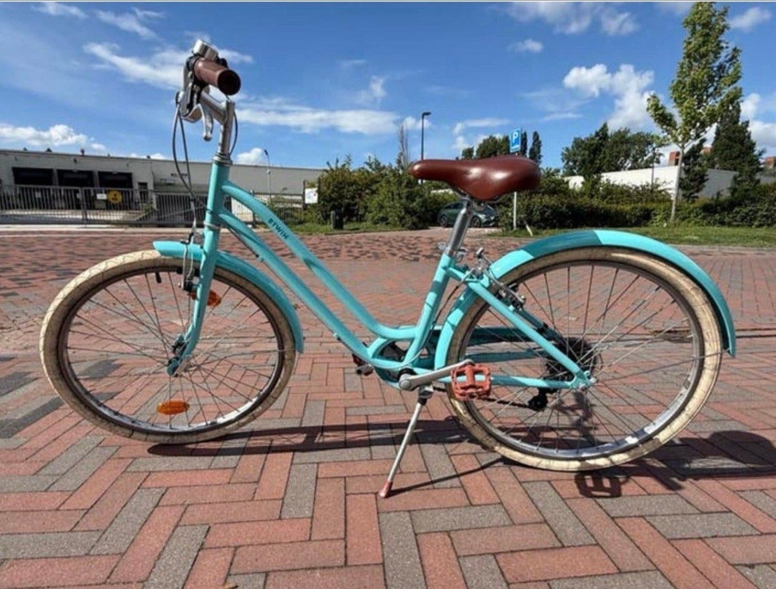 Kinderfiets Decathlon 24 inch blauw, Fietsen en Brommers, Fietsen | Kinderfietsjes, Ophalen, Zo goed als nieuw, 20 inch of meer