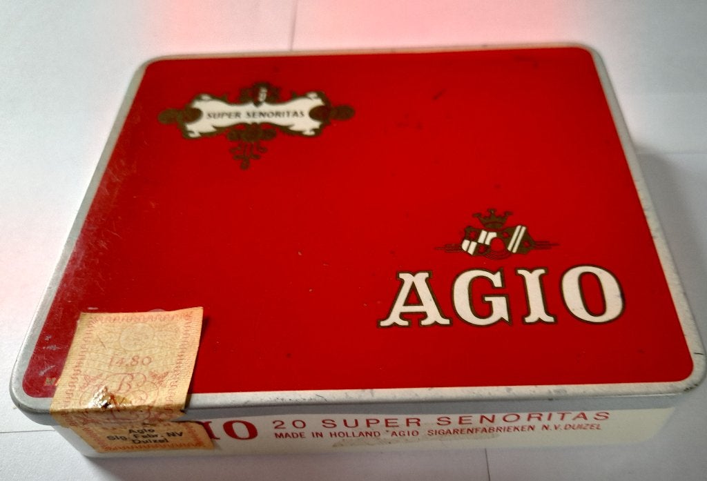 Sigarenblikje - Agio, Verzamelen, Verzenden, Gebruikt, Overige