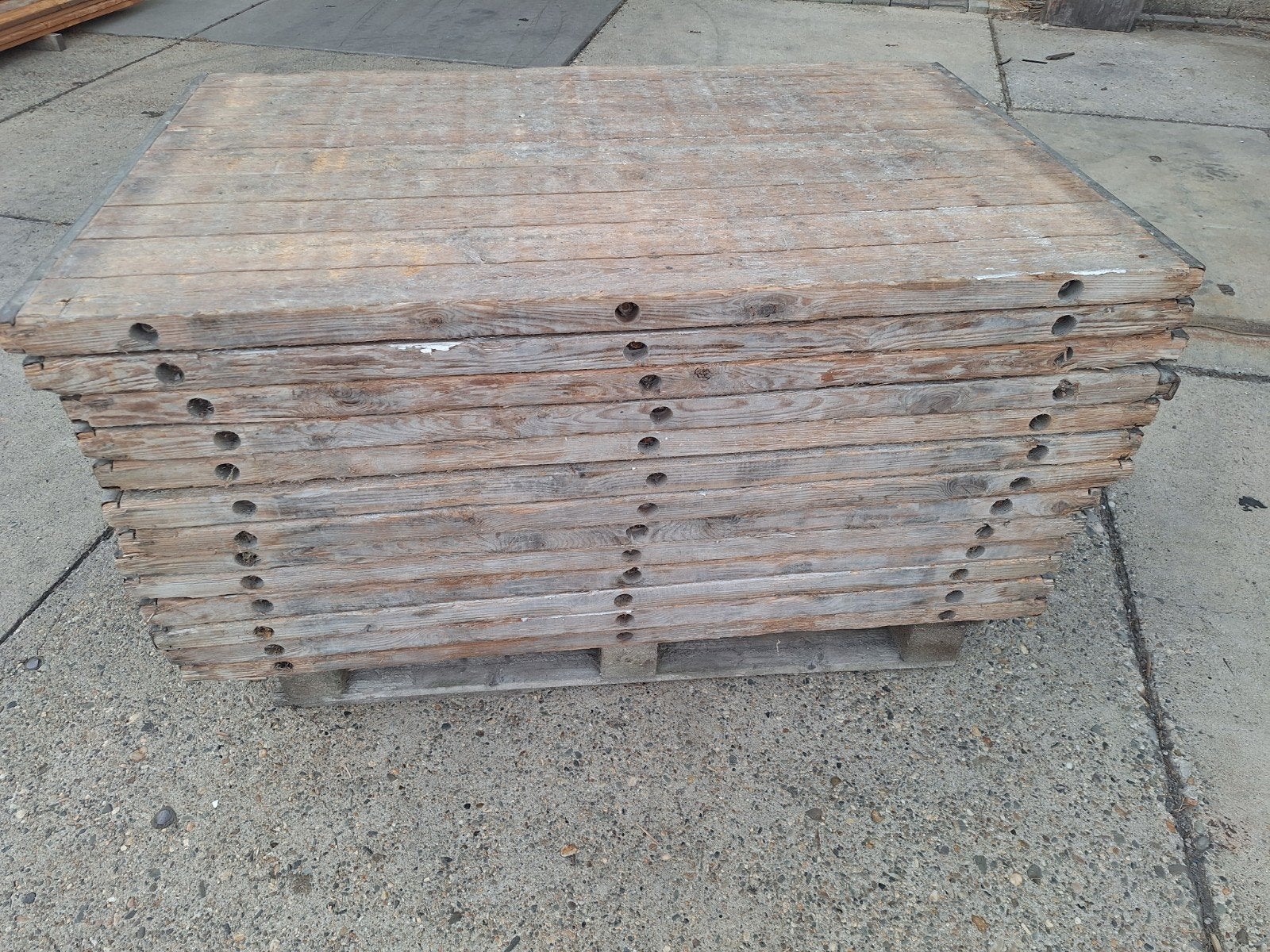 grenen  steenschotten  85x135cm vloer vlonder, Ophalen of Verzenden, Velsenstraat  2, Info@kanzohandelsonderneming.nl, Hout