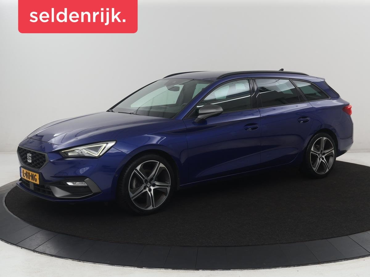 SEAT Leon Sportstourer 1.5 eTSI FR Business Intense | Half L, Verwarmde buitenspiegels, Stof, 4 cilinders, Origineel Nederlands