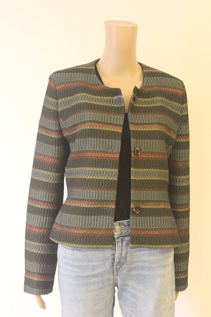 B Three Jasje Maat 42 - Gestreepte Blazer, Meerkleurig, ., Maat 42/44 (L), Ophalen of Verzenden