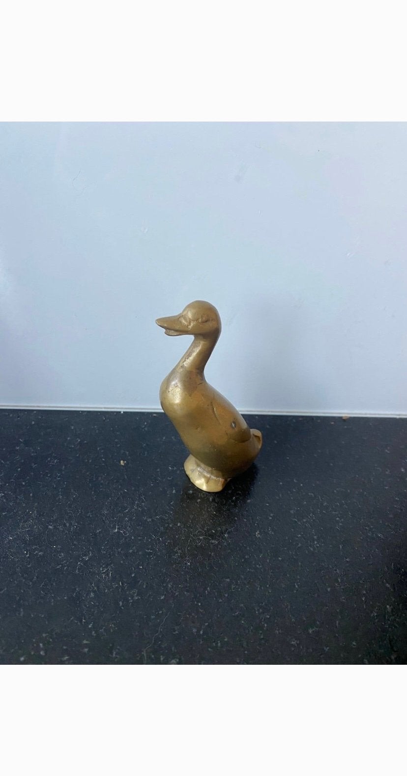 Vintage bronzen eend beeldje, Antiek en Kunst, Antiek | Koper en Brons, Ophalen of Verzenden, Brons