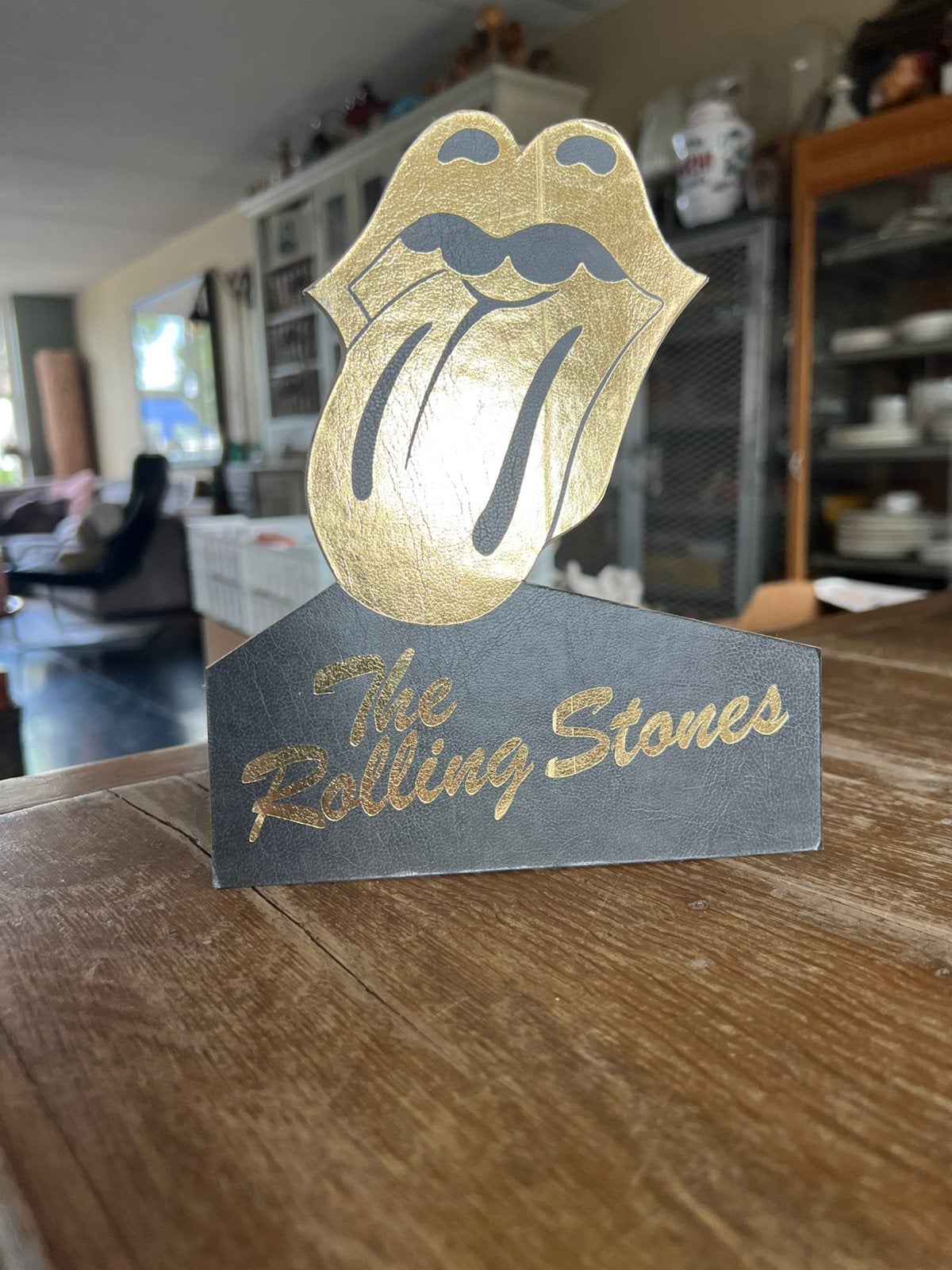VINTAGE SHOWCARD ROLLING STONES, Verzamelen, Ophalen of Verzenden, Gebruikt, Reclamebord
