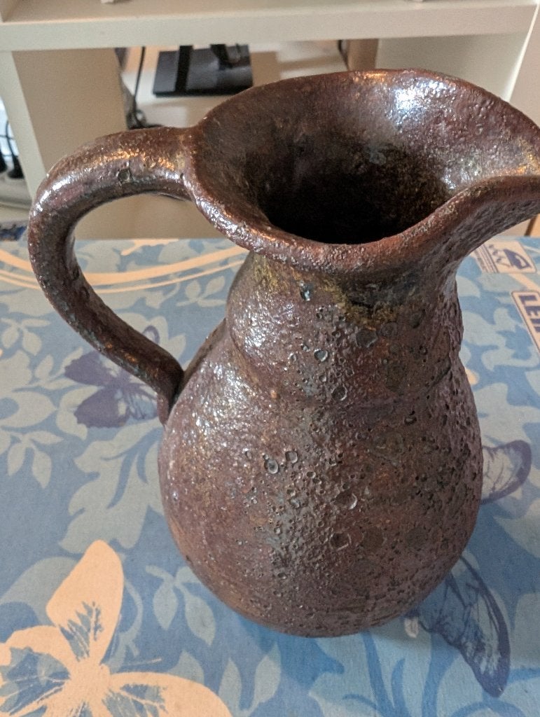 Bruine aardewerk kruik, Antiek en Kunst, Ophalen of Verzenden