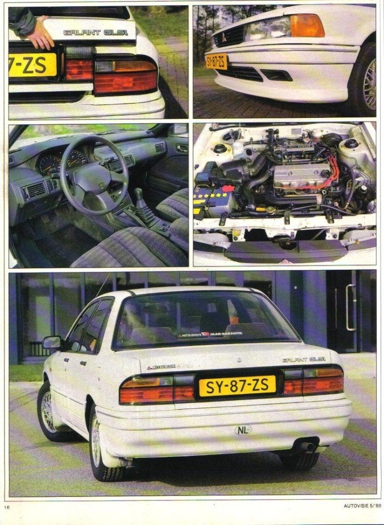 Autovisie test Mitsubishi Galant 2.0 GLSi/X Maart 1988, Ophalen of Verzenden, Gelezen, Mitsubishi