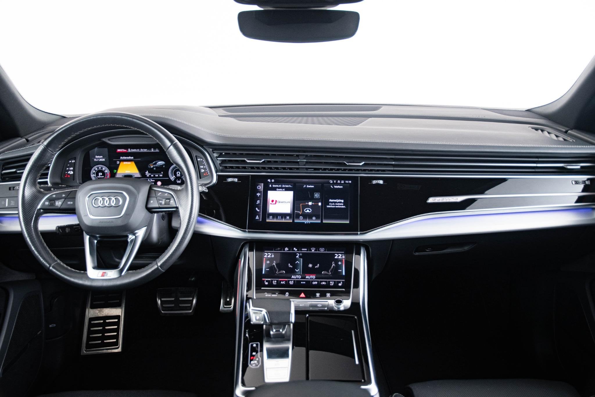 Audi Q8 55 TFSI e quattro Pro Line S S line Sportpakket - B&, Automaat, Gebruikt, 2995 cc, Met garantie (alle)