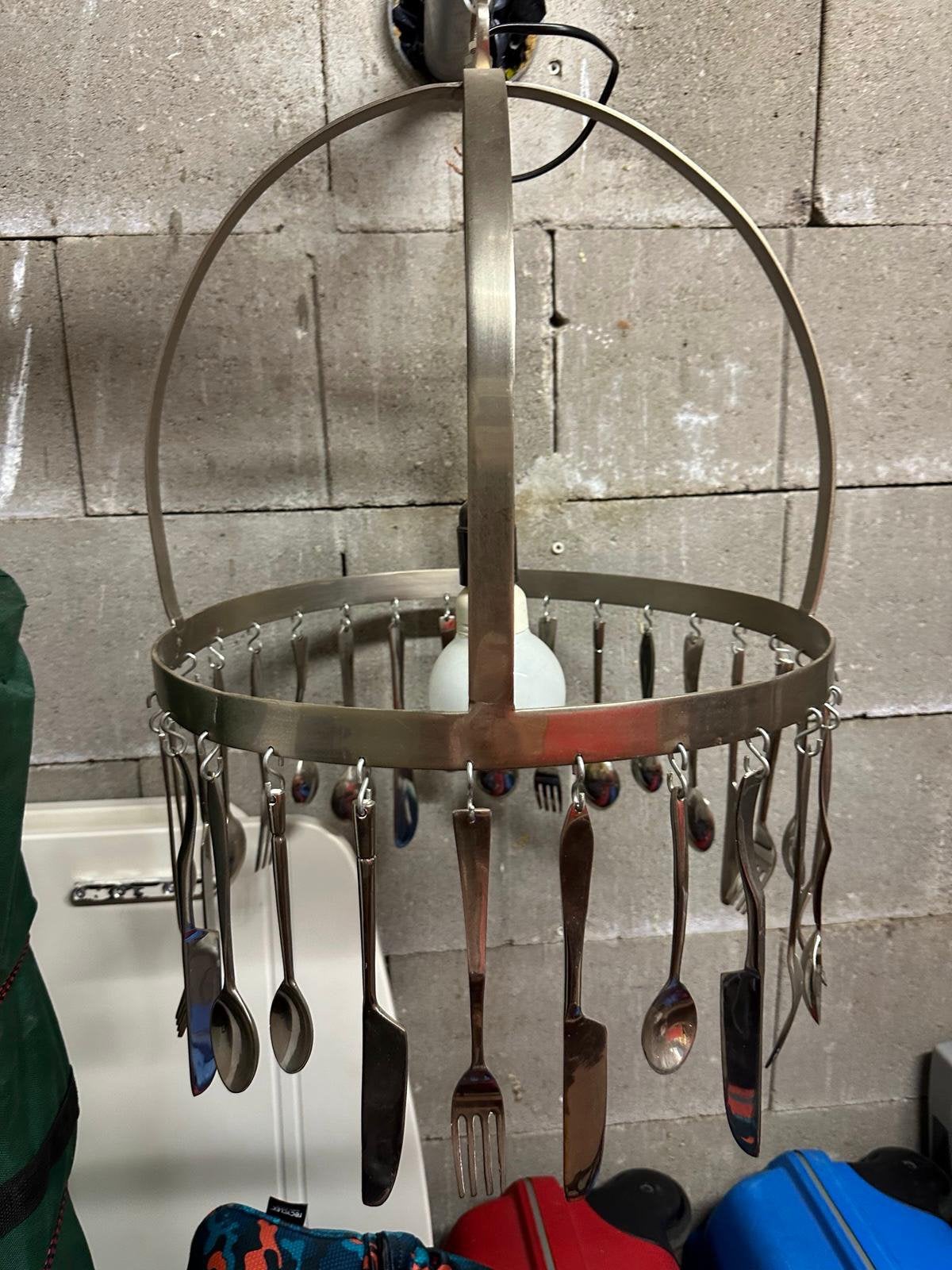Bestek lamp doorsnee 42 cm, Ophalen, Zo goed als nieuw