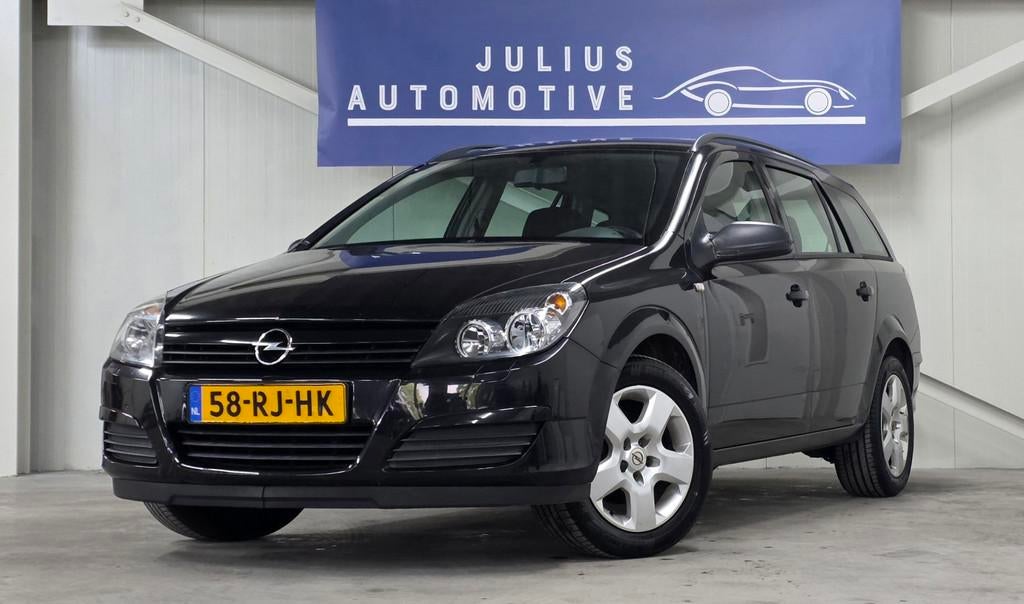 Opel Astra Wagon 1.6 Enjoy Airco Trekhaak Garantie APK 04-20, Voorwielaandrijving, Gebruikt, 4 cilinders, Zwart