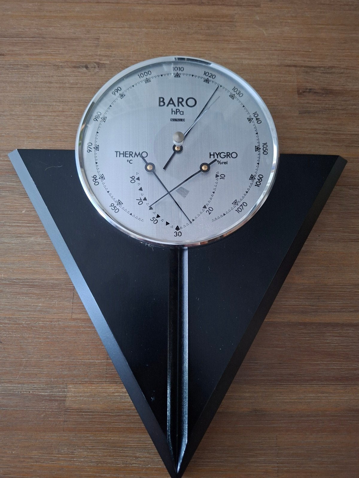 Vintage Weerstation Barometer Thermometer Hygrometer, Ophalen of Verzenden, Zo goed als nieuw, Weerstation