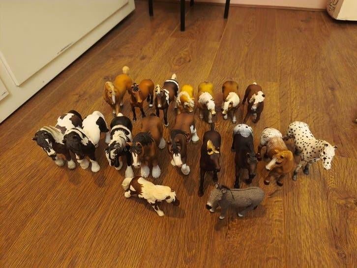 Leuke schleich paarden collectie, Ophalen of Verzenden, Gebruikt