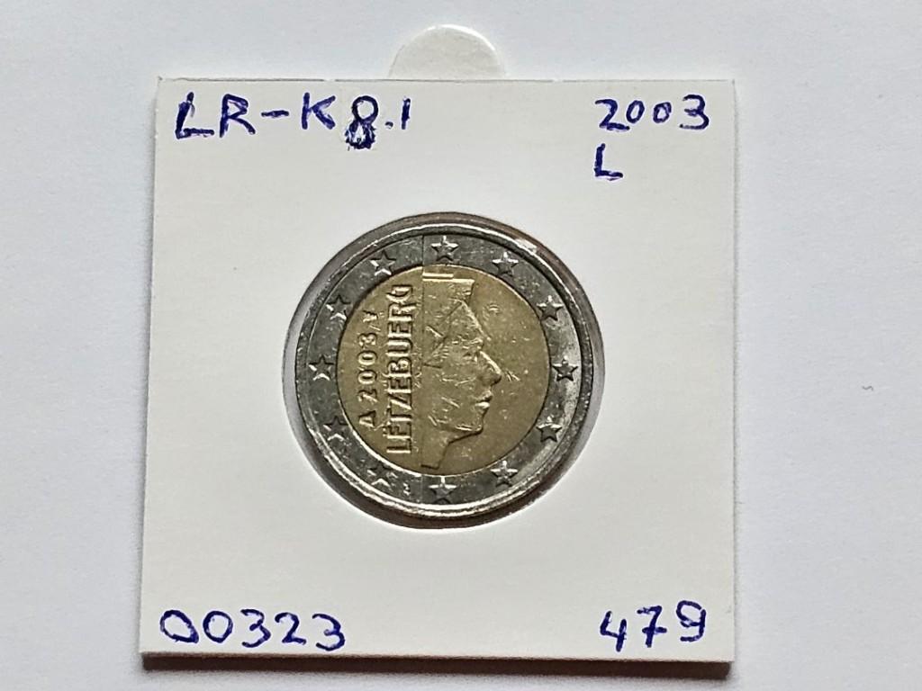 2-euromunt Luxemburg (L) 2003 Koers LR-K8.1, Ophalen of Verzenden, Luxemburg, 2 euro, Losse munt