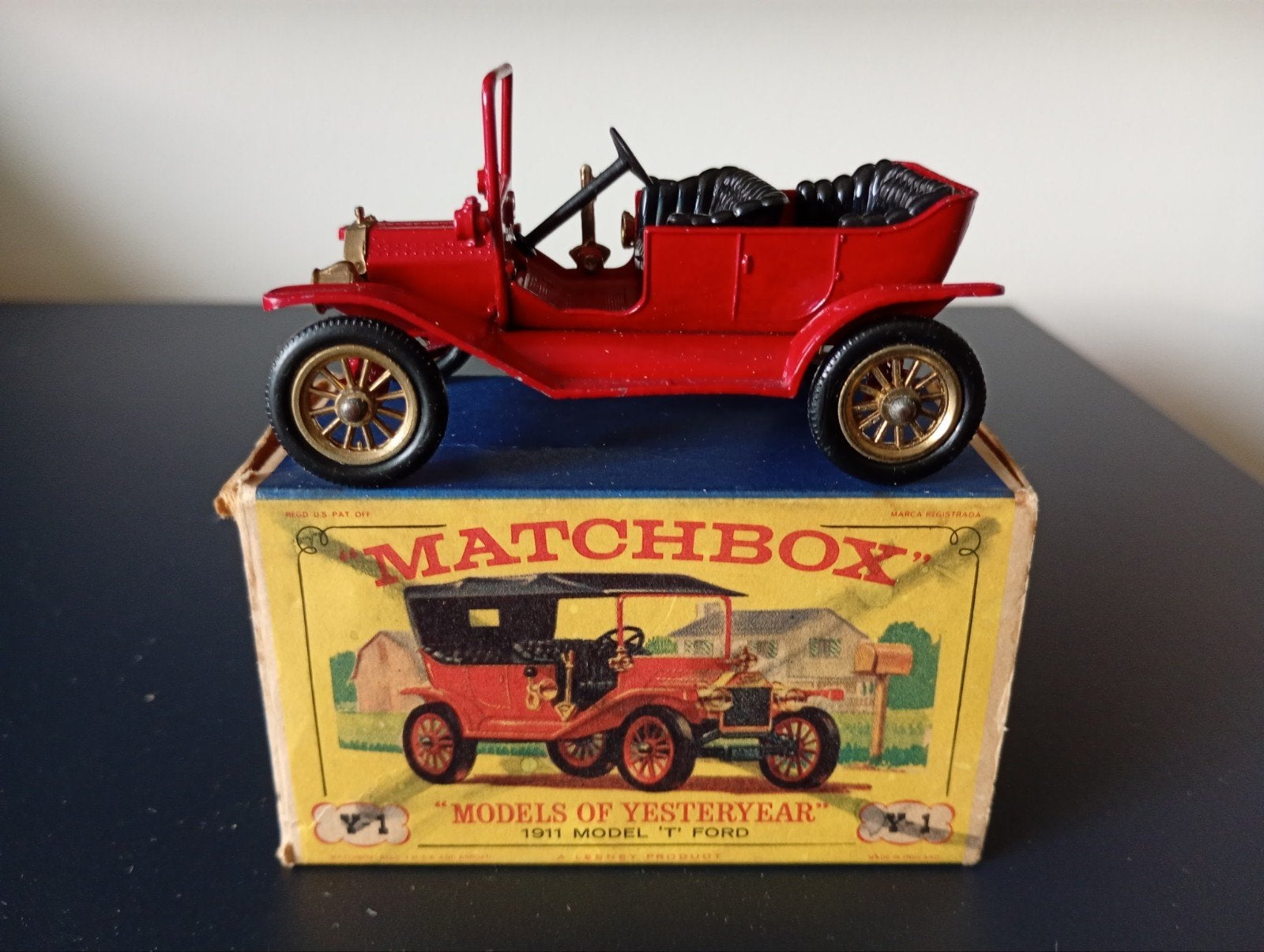 Matchbox Models of Yesteryear Y-1 1911 Model T Ford, Ophalen of Verzenden, Zo goed als nieuw, Auto, Matchbox