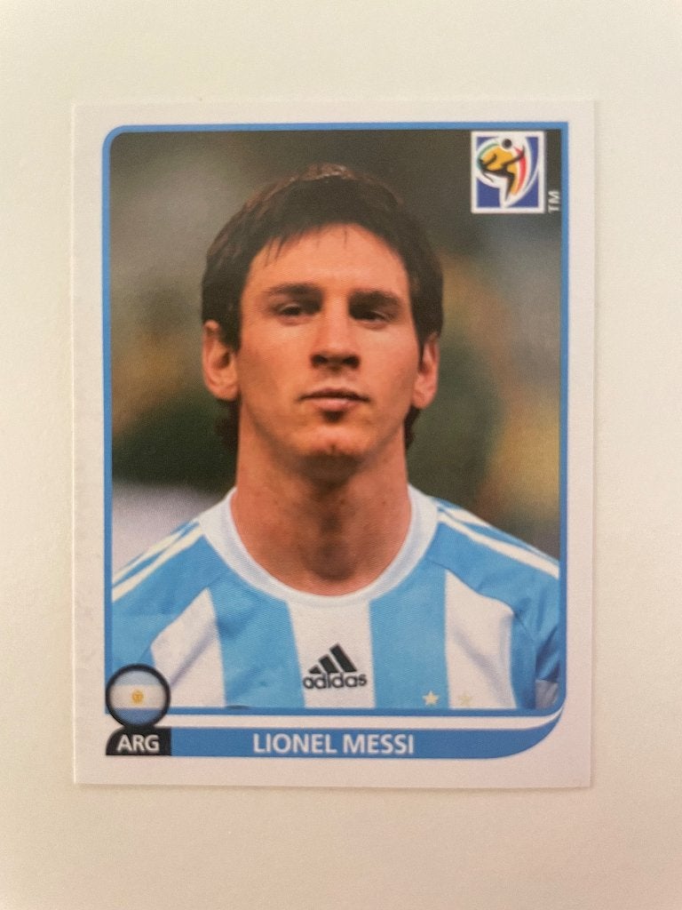 Lionel Messi Panini World Cup 2010, Ophalen of Verzenden, Zo goed als nieuw