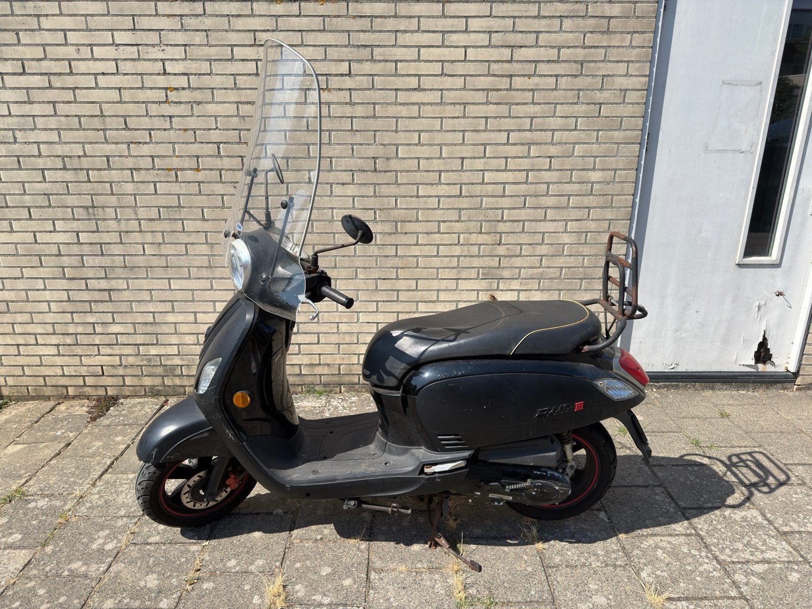 Sym Fiddle III Scooter - Mat Zwart - Klusscooter, Fietsen en Brommers, Scooters | SYM, Ophalen, Gebruikt, Benzine, Fiddle