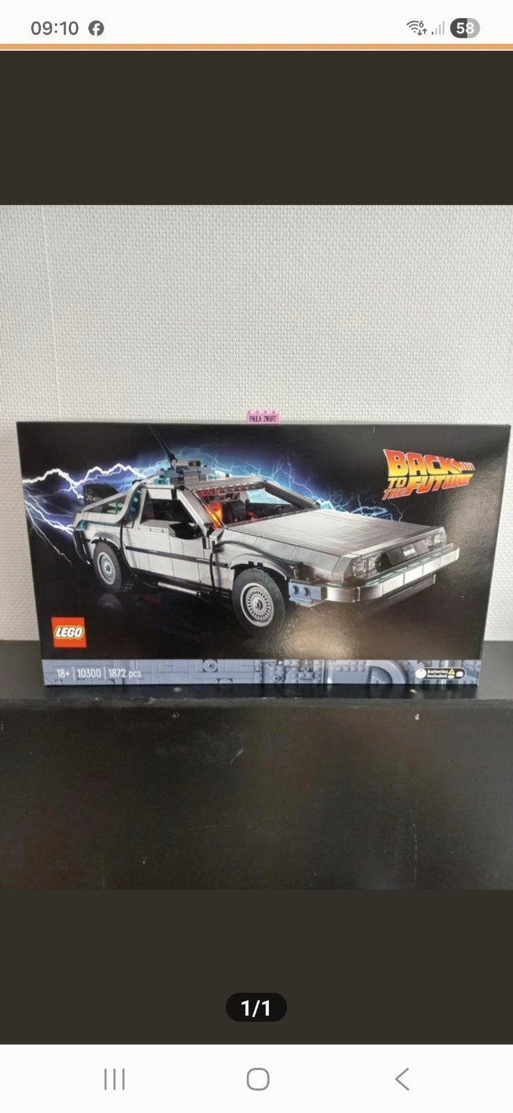 Nieuwe Lego 10300 Back to the Future DeLorean set, Ophalen of Verzenden