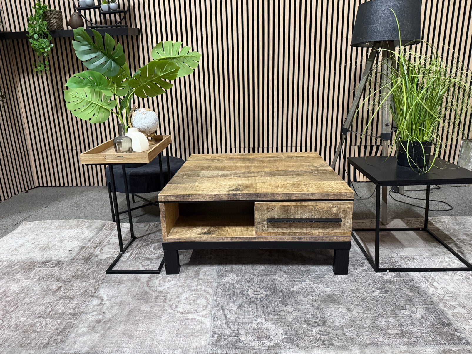 “LEVERING MOGELIJK” Pronto wonen salontafel Atrio, Huis en Inrichting, 50 tot 100 cm, Mangohout, als nieuw, pronto wonen, Zo goed als nieuw
