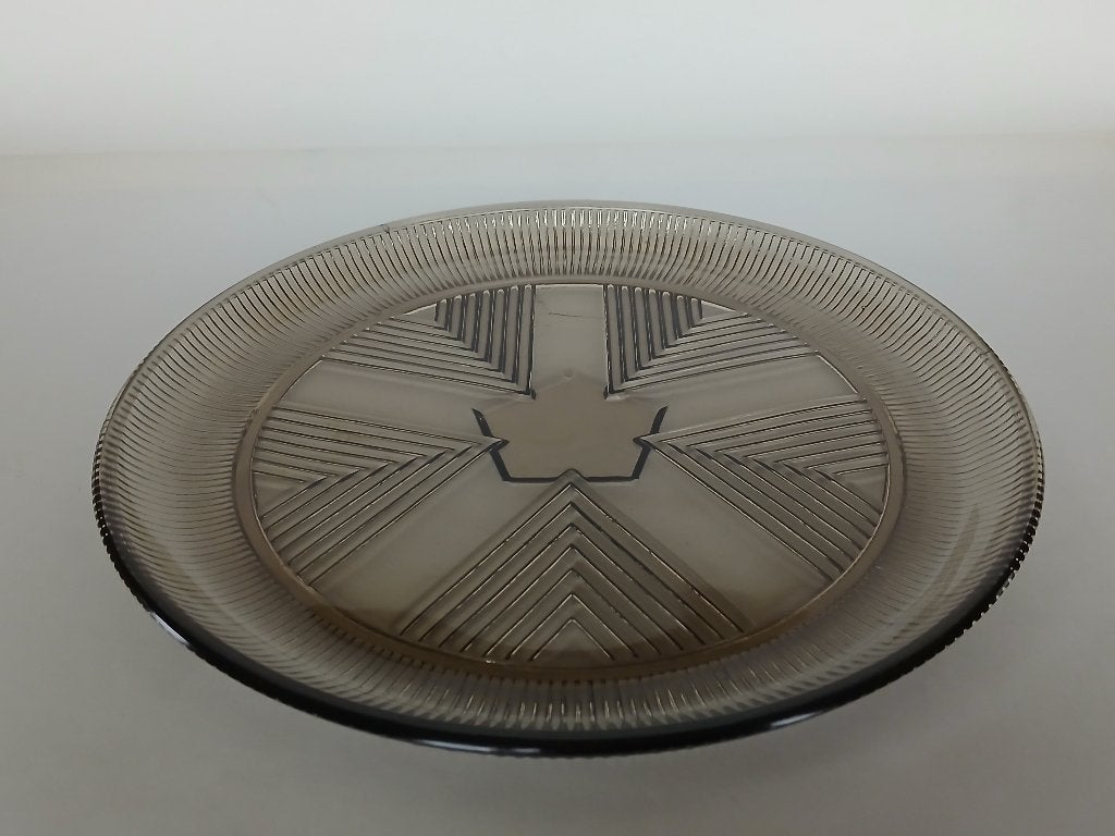 Serveerschaal Schaal Persglas Frankrijk Arcoroc Vintage, Ophalen of Verzenden