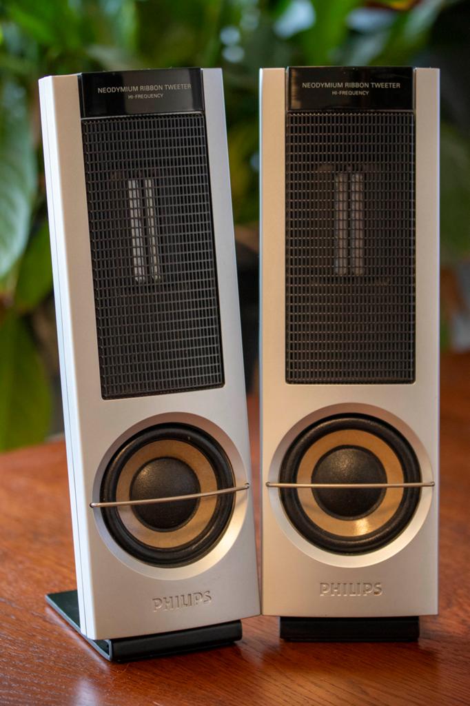2x Philips CS8000 met Neodymium Ribbon Tweeter, Ophalen of Verzenden, Zo goed als nieuw, Minder dan 60 watt, Philips