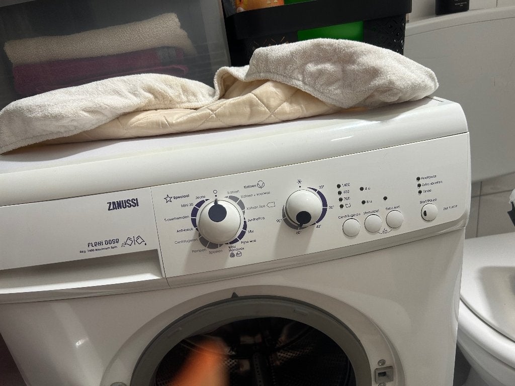 Wasmachine, Witgoed en Apparatuur, Ophalen, 1200 tot 1600 toeren, Gebruikt, 4 tot 6 kg