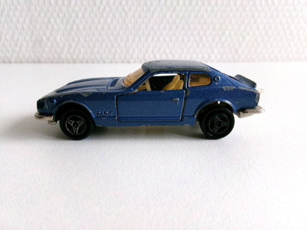 Datsun 260 Z metallic blauw 1:60 Majorette (geen ovp), Ophalen of Verzenden, Gebruikt, Auto