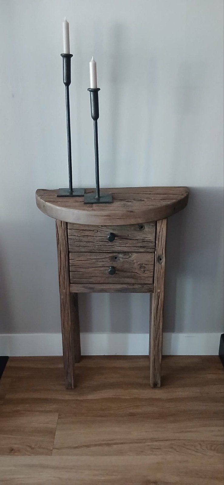 Rustieke sidetables, Huis en Inrichting, Tafels | Sidetables, 50 tot 100 cm, Nieuw, Minder dan 25 cm, Overige vormen