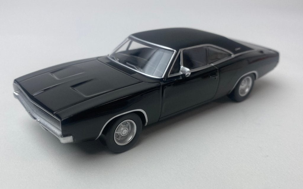 Norev 1:43 Dodge Charger 1968 Black - Jet car in windowbox, -, Nieuw, Norev, Ophalen of Verzenden