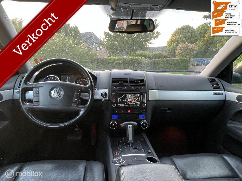 Nette Volkswagen Touareg 3.6 V6 FSI Highline bj 2008, Auto's, Gebruikt, Bruin, Vierwielaandrijving, Touareg
