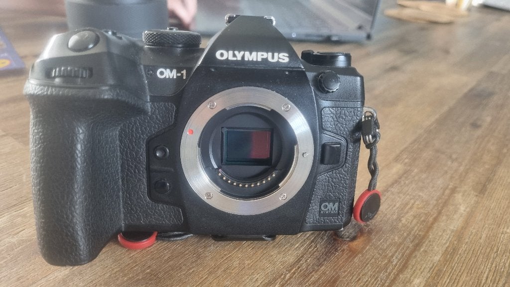 OM 1 Body, Audio, Tv en Foto, Fotocamera's Digitaal, Draagriem, Bluetooth, Ophalen of Verzenden, Zo goed als nieuw