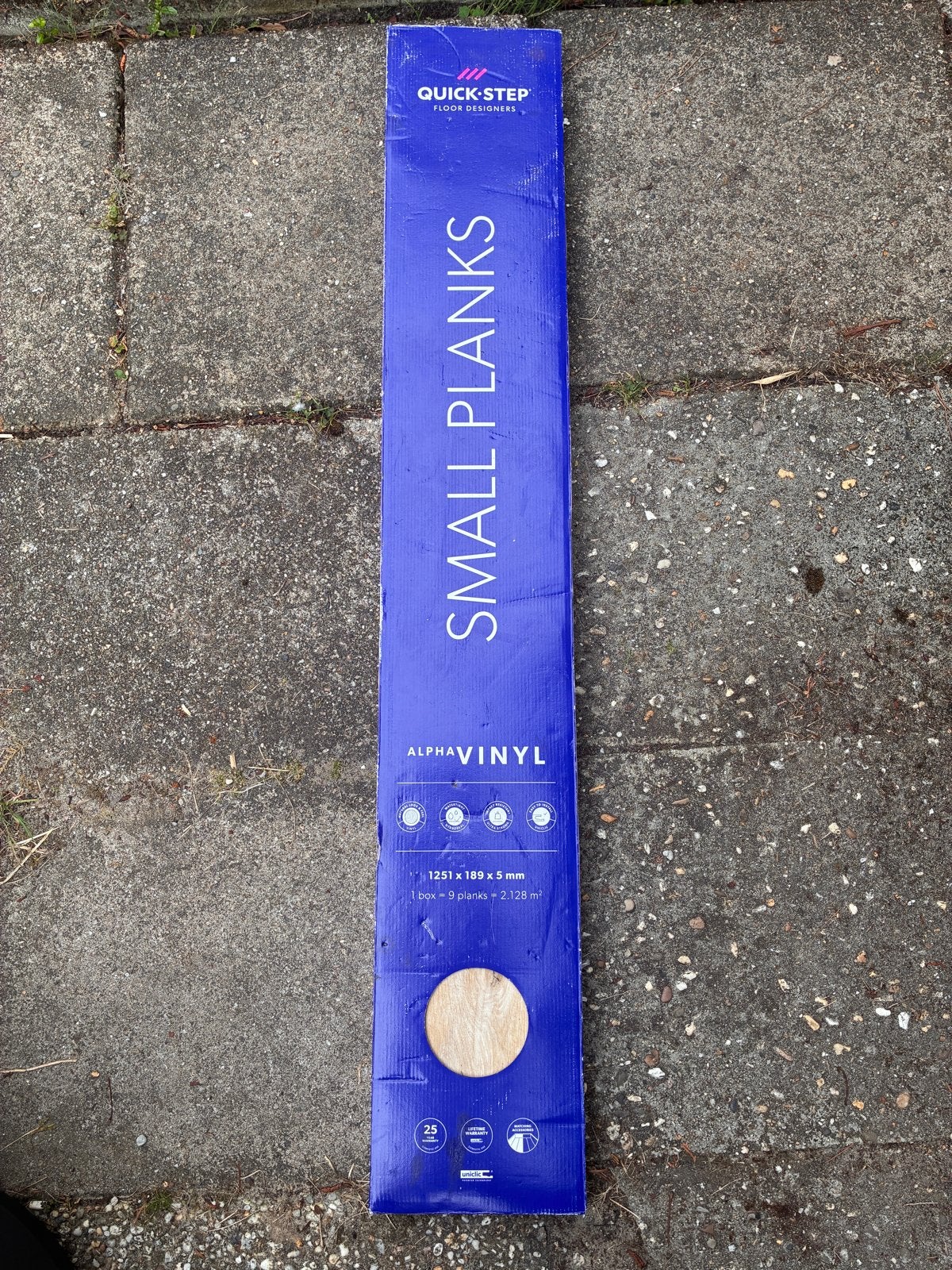 Quick-Step Alpha Vinyl Small Planks - Nieuw in doos, Ophalen, Overige materialen, 30 cm of meer, 50 tot 150 cm