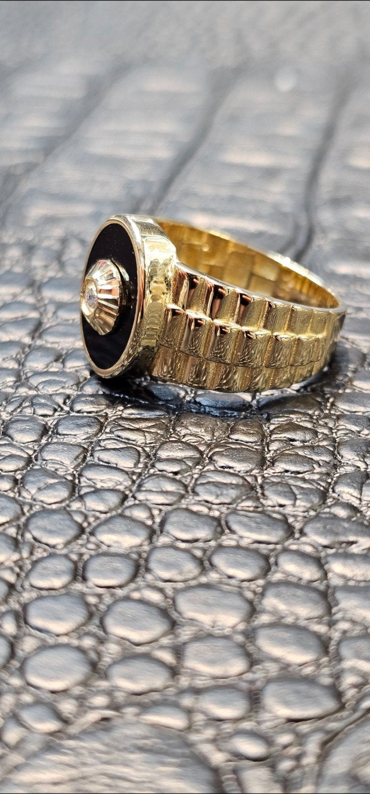 Prachtige 14k gouden ring, Heer, Nieuw, Ophalen of Verzenden, 17 tot 18
