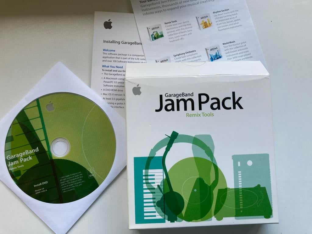 GarageBand Jam Pack Remix Tools (Mac/Apple), Computers en Software, Audio-software, Ophalen of Verzenden, Zo goed als nieuw