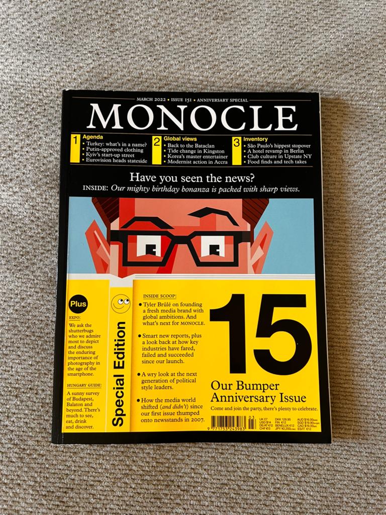 Monocle Magazine vol. 129-189, Ophalen of Verzenden, Zo goed als nieuw, Overige onderwerpen