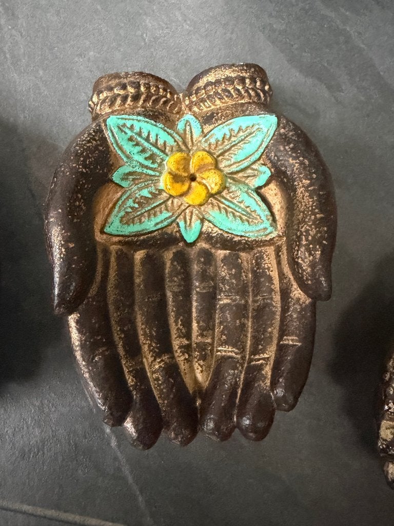 Lotus hand wierookbrander wierook houder handbeschilderd, Overige materialen, Verburgt Vintage, Overige kleuren, Nieuw