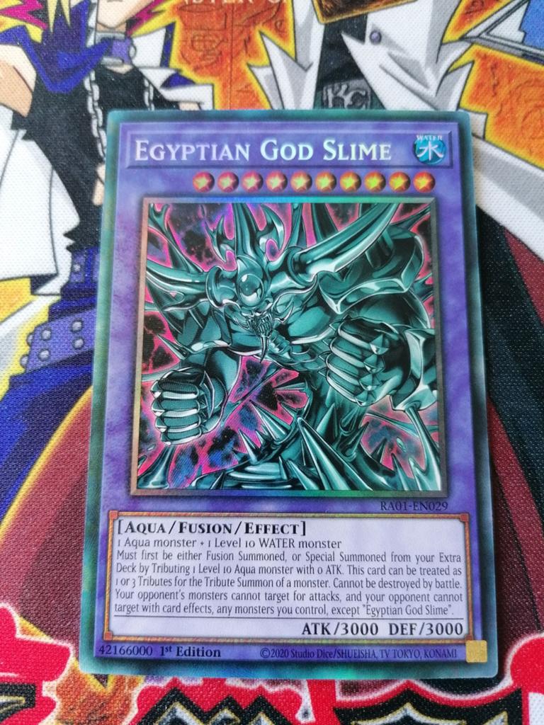 Egyptian God Slime - Collectors Rare RA01 - Yu-Gi-Oh, Hobby en Vrije tijd, Verzamelkaartspellen | Yu-gi-Oh!, Ophalen of Verzenden